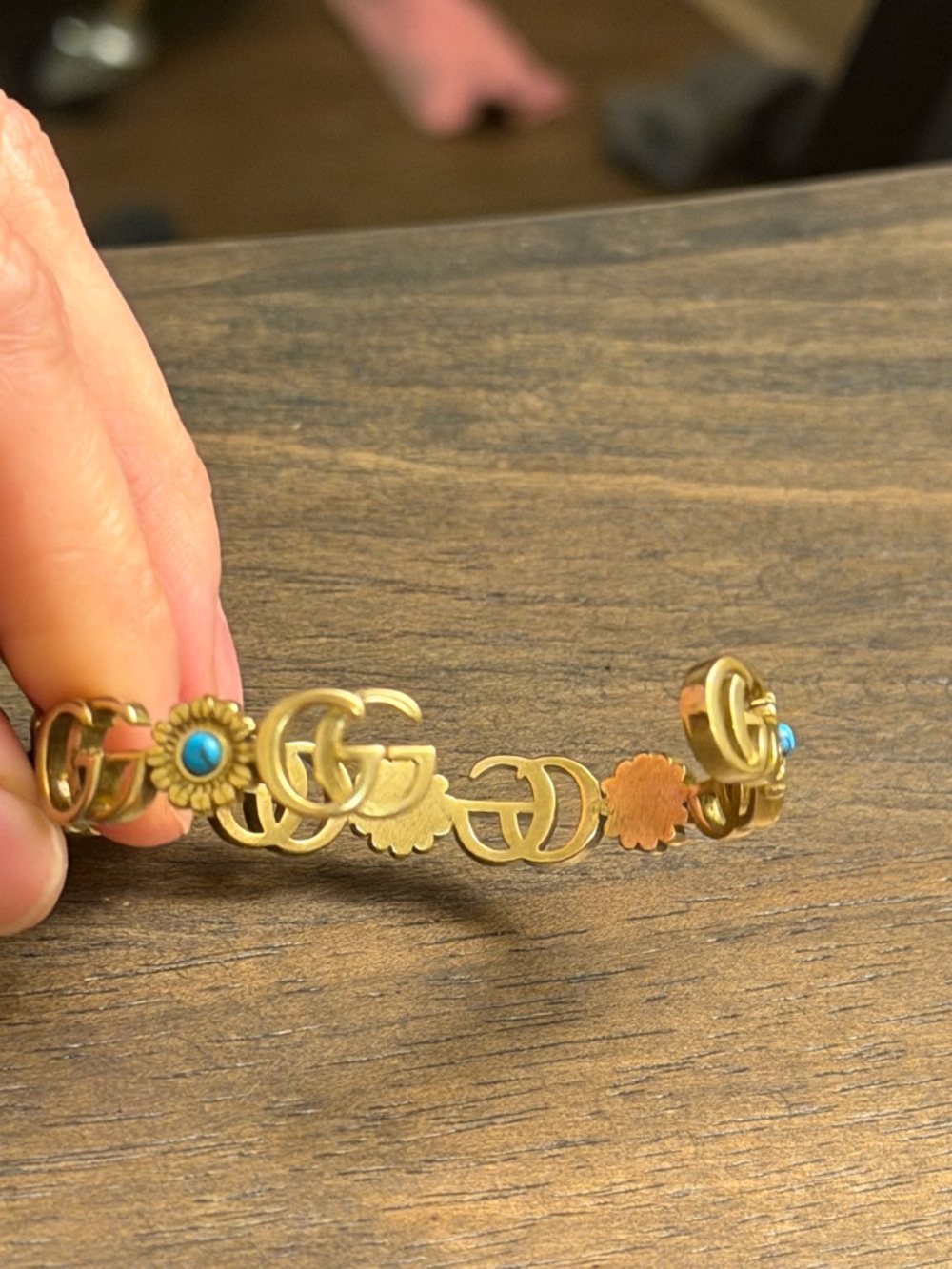 Gold Gucci Cuff Bracelet - Picture 8 of 8